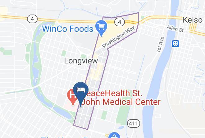 Cowlitz - Traveler's Inn Longview Maps