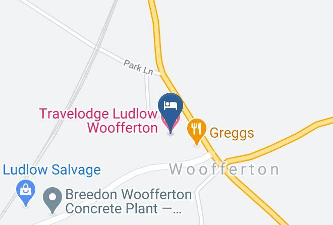 Shropshire - Travelodge Ludlow Woofferton Maps