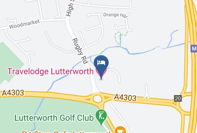 Leicestershire - Travelodge Lutterworth Maps