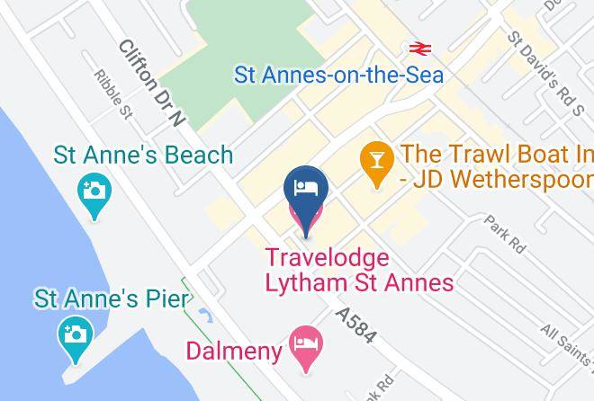 Lancs - Travelodge Lytham St Annes Hotel Maps