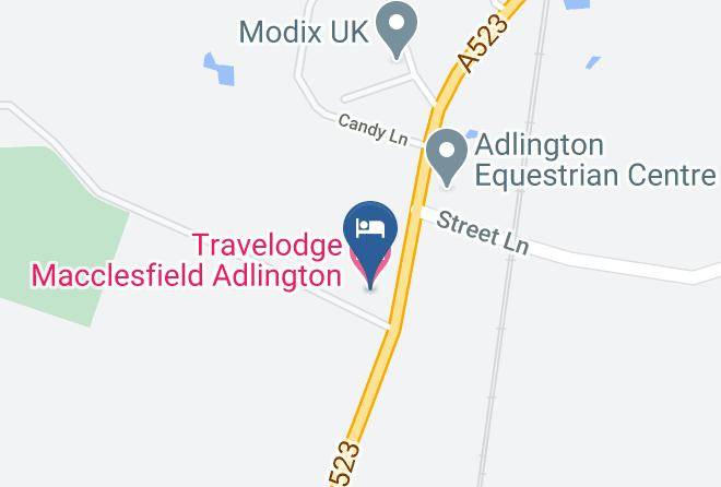Cheshire East - Travelodge Macclesfield Adlington Maps