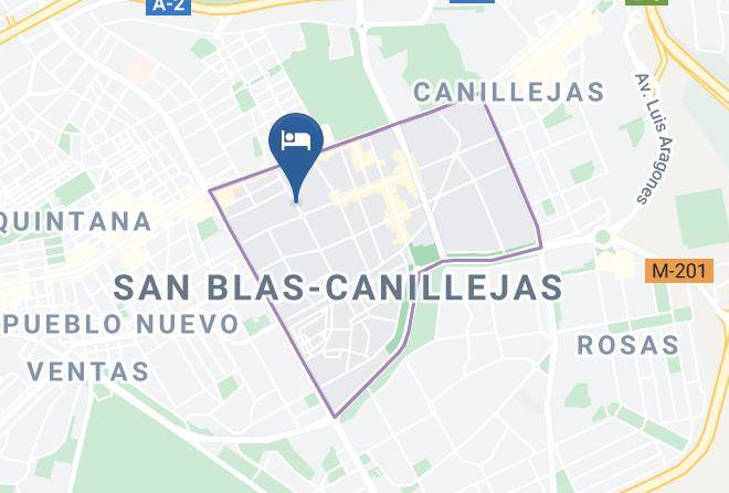 Travelodge Madrid Alcala Map