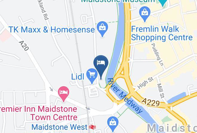 Kent - Travelodge Maidstone Central Maps