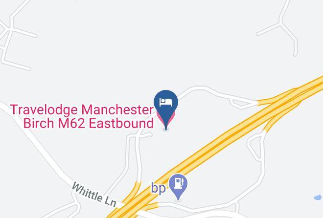Greater Manchester - Travelodge Manchester Birch M62 Eastbound Maps