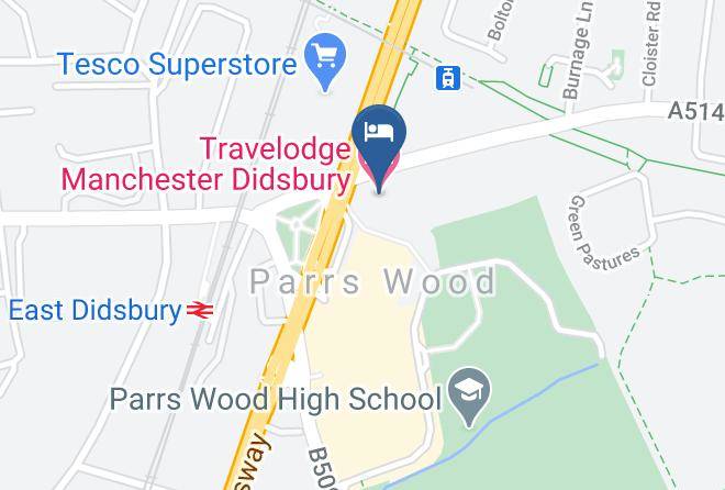 Greater Manchester - Travelodge Manchester Didsbury Maps