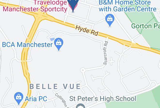 Greater Manchester - Travelodge Manchester Sportcity Maps