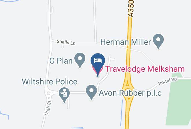 Wilts - Travelodge Melksham Maps