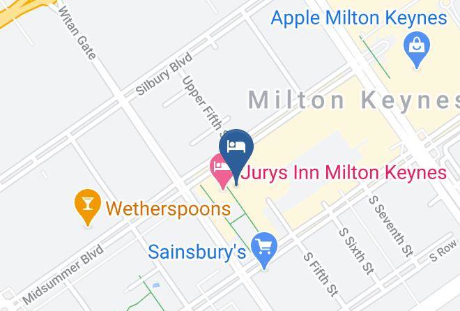 Milton Keynes - Travelodge Milton Keynes At The Hub Maps