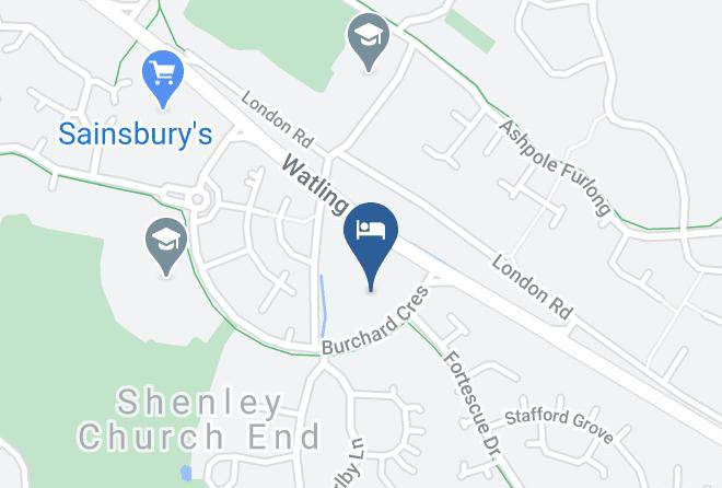 Milton Keynes - Travelodge Milton Keynes Shenley Church End Maps