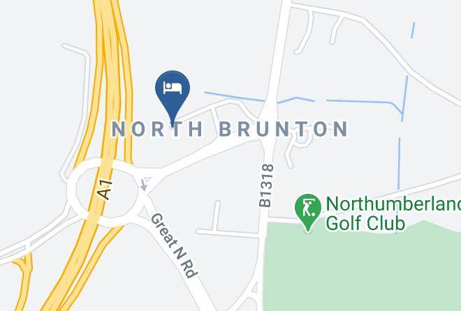 Newcastle Upon Tyne - Travelodge Newcastle Gosforth Maps