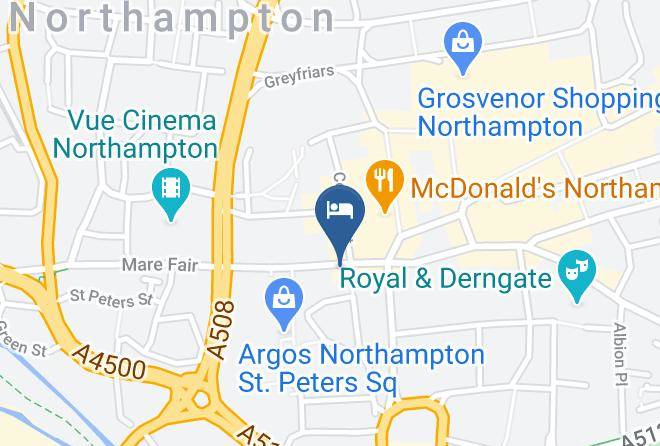 Northants - Travelodge Northampton Central Maps