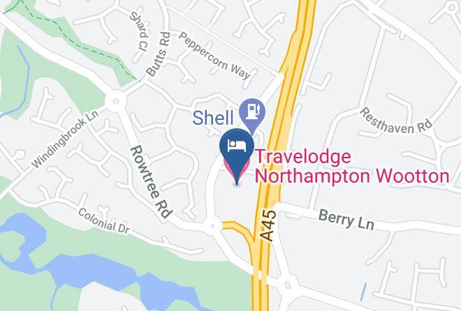 Northants - Travelodge Northampton Wootton Maps