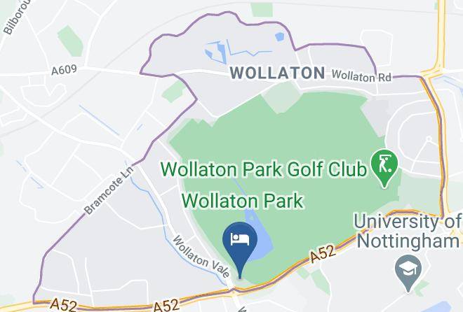Nottingham City - Travelodge Nottingham Wollaton Park Maps