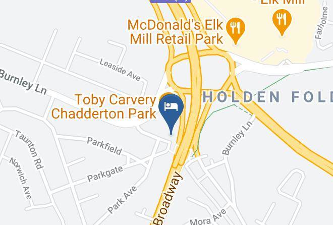 Greater Manchester - Travelodge Oldham Chadderton Maps