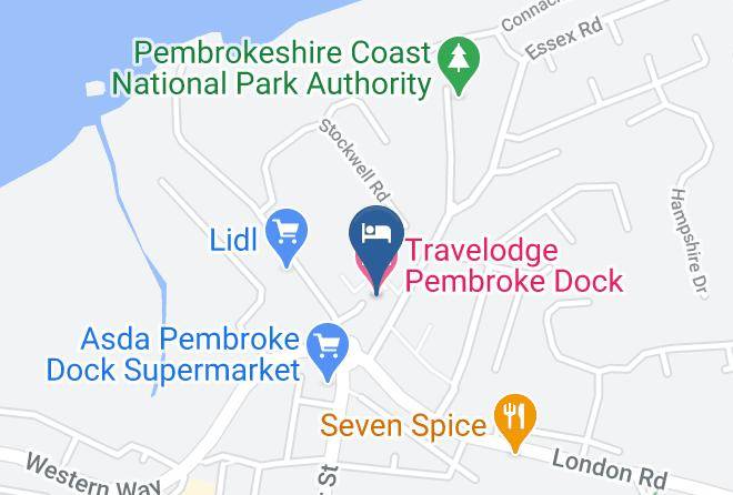 Pembrokeshire - Travelodge Pembroke Dock Maps