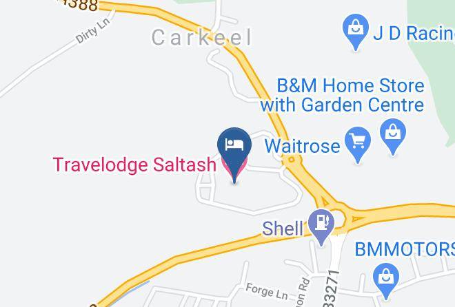 Cornwall - Travelodge Saltash Maps
