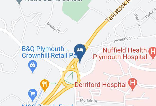 Plymouth - Travelodge Plymouth Derriford Maps