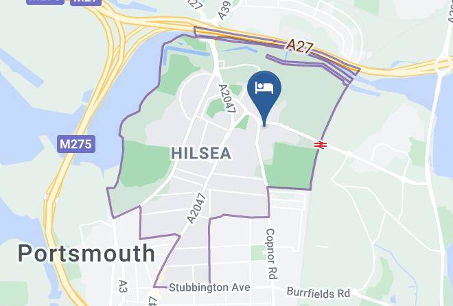 Portsmouth - Travelodge Portsmouth Hilsea Maps