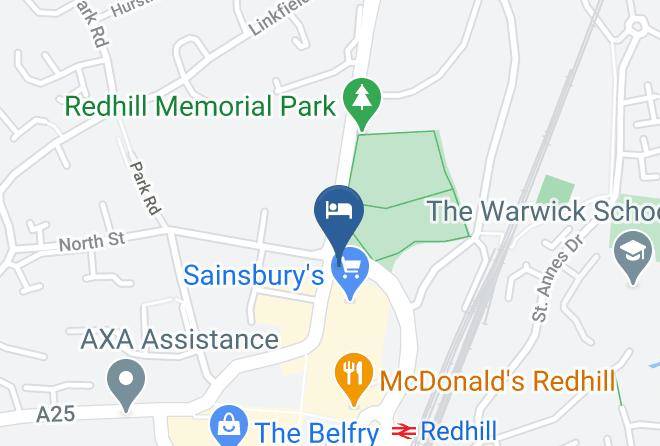 Surrey - Travelodge Redhill Town Centre Maps