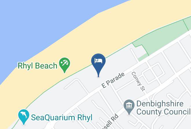 Denbighshire - Travelodge Rhyl Seafront Maps