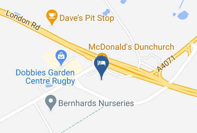 Travelodge Rugby Dunchurch Map