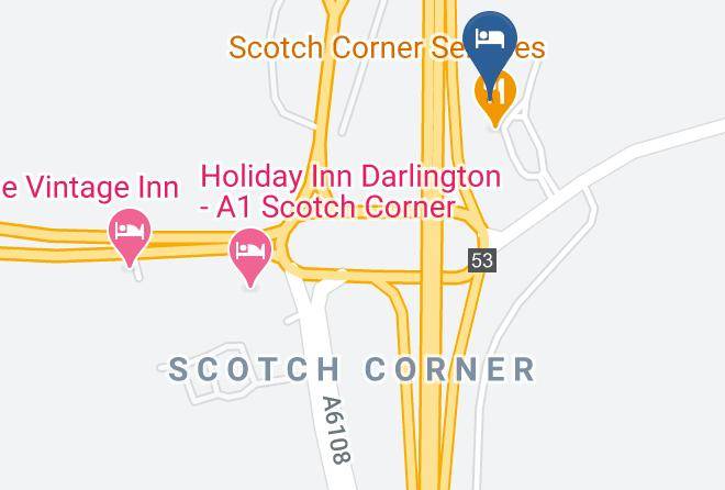 North Yorkshire - Travelodge Scotch Corner A1 Southbound Maps