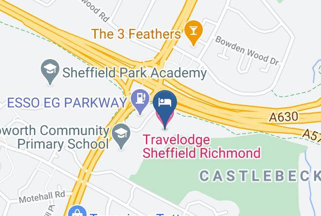 Sheffield - Travelodge Sheffield Richmond Maps