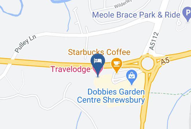 Shropshire - Travelodge Shrewsbury Bayston Hill Maps