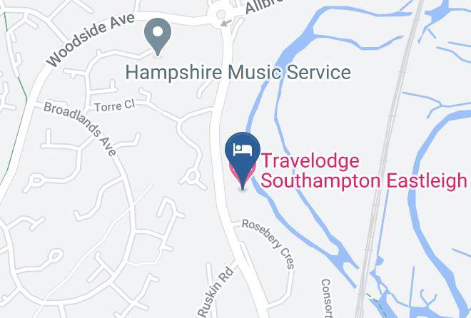 Hants - Travelodge Southampton Eastleigh Maps