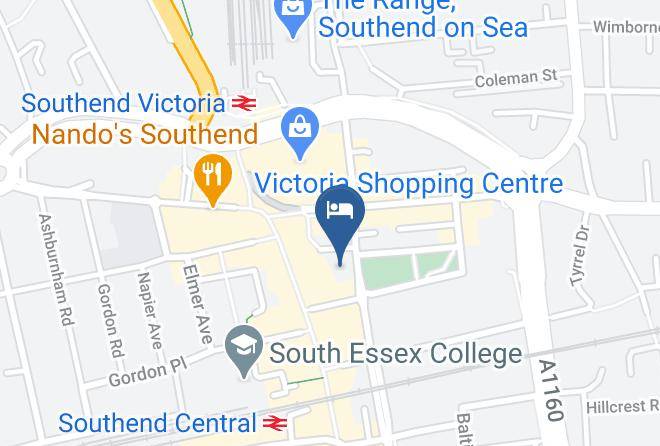 Southend On Sea - Travelodge Southend On Sea Maps