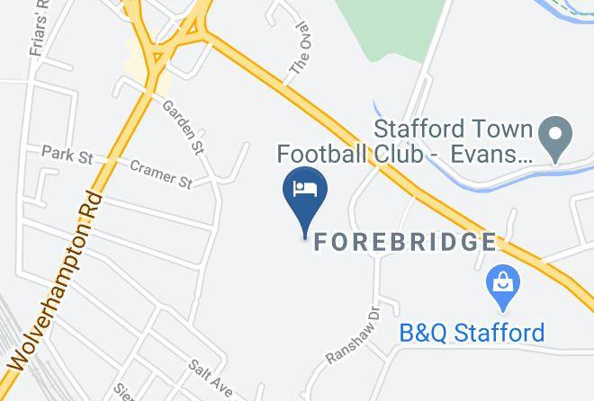 Staffs - Travelodge Stafford Central Maps