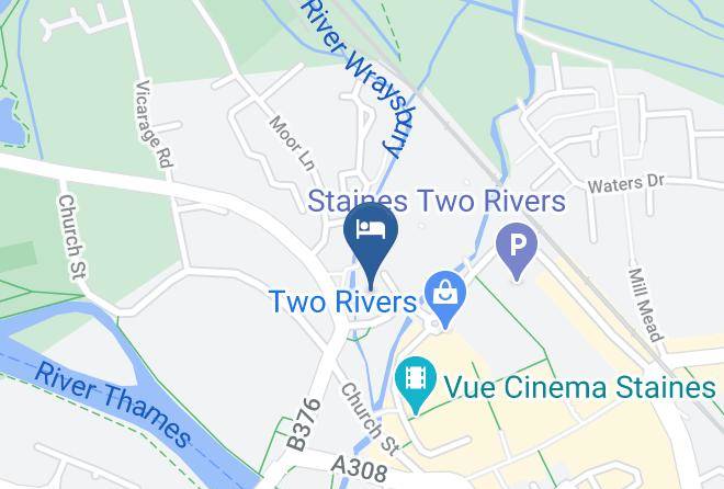 Travelodge Staines Map