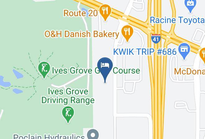 Racine - Quality Inn Sturtevant Racine Maps