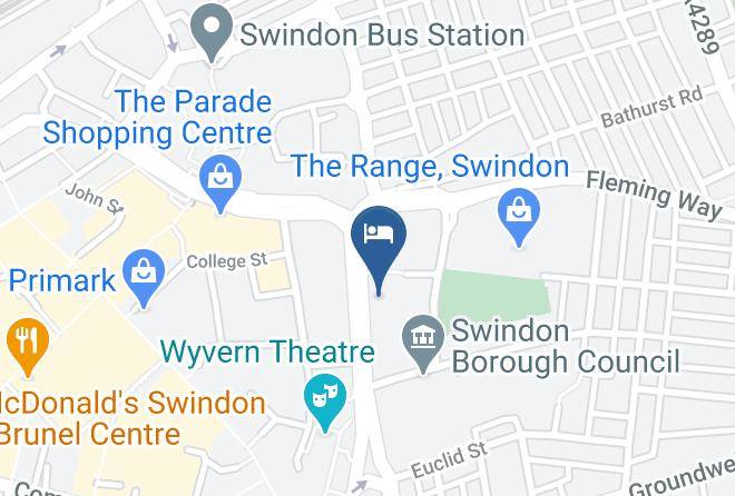 Swindon - Travelodge Swindon Central Maps