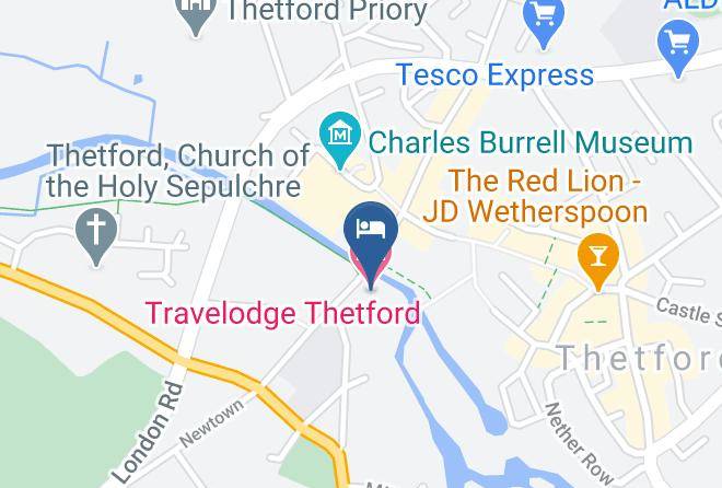 Norfolk - Travelodge Thetford Maps