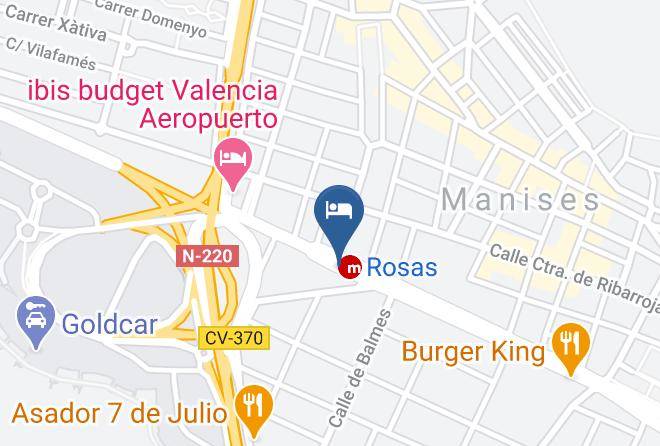 Valencia - Hotel Travelodge Valencia Aeropuerto Maps