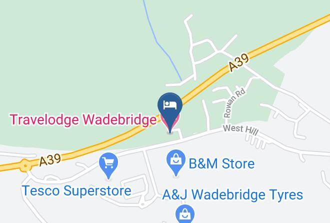 Cornwall - Travelodge Wadebridge Maps