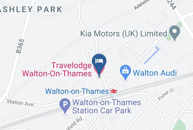 Surrey - Travelodge Walton On Thames Maps