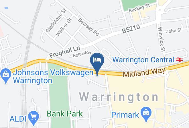 Warrington - Travelodge Warrington Maps
