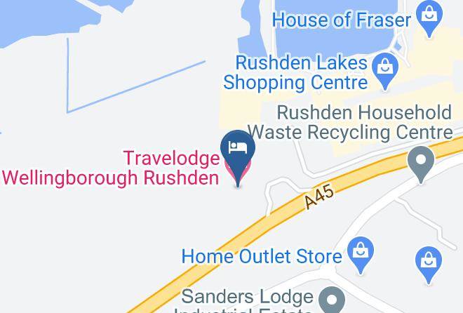 Northants - Travelodge Wellingborough Rushden Maps