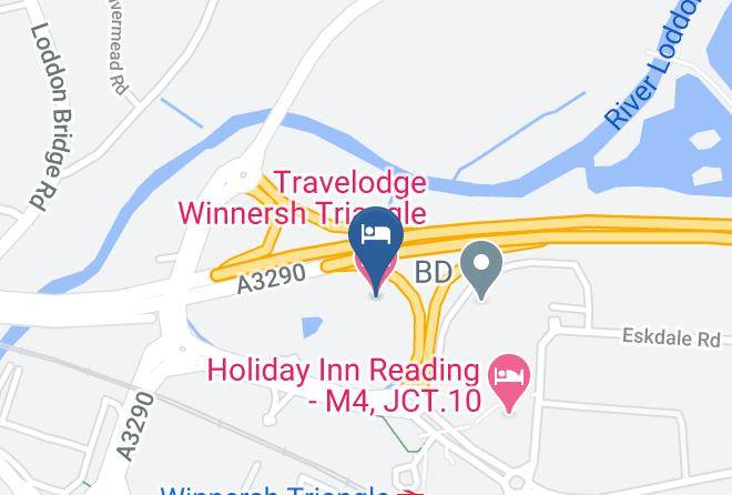 Wokingham - Travelodge Winnersh Triangle Maps