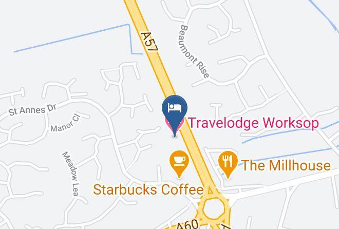 Notts - Travelodge Worksop Maps