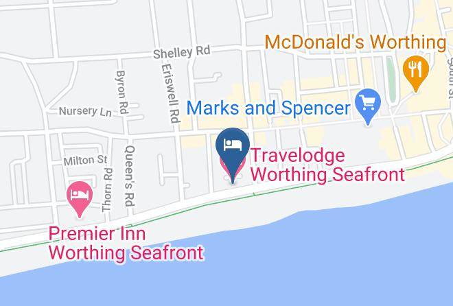 West Sussex - Travelodge Worthing Seafront Maps