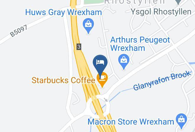 Wrexham - Travelodge Wrexham Maps