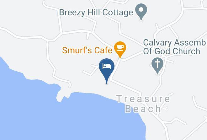 Treasure Beach Hotel Map