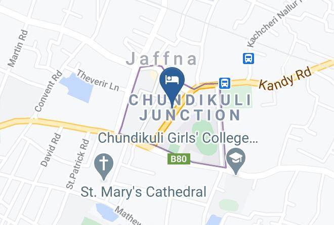 Jaffna - Yarl Crown Inn Maps