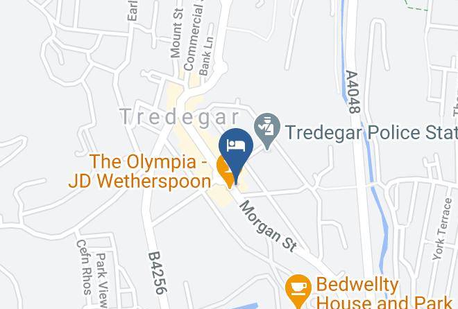 Blaenau Gwent - Tredegar Arms Hotel And Restaurant Maps