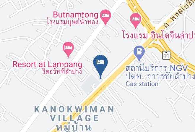 Amphoe Mueang Lampang - Tree Tara Hotel Maps