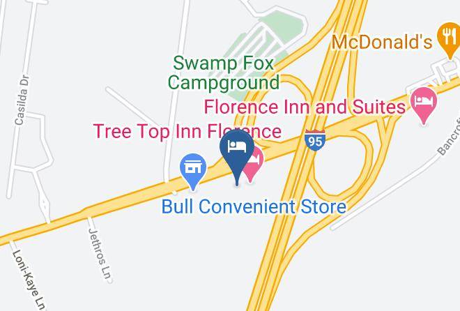 Florence - Tree Top Inn Florence Maps