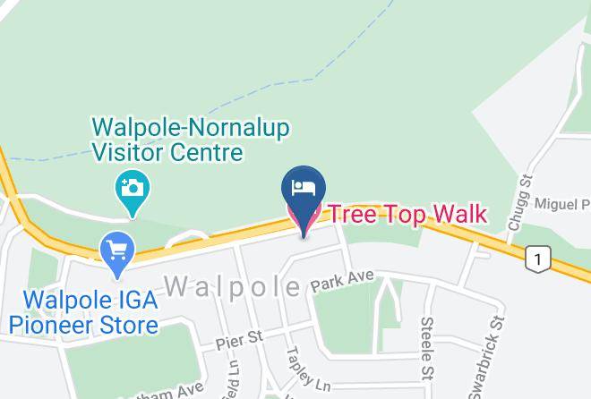 Manjimup - Tree Top Walk Motel Maps